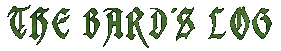 The bard's log